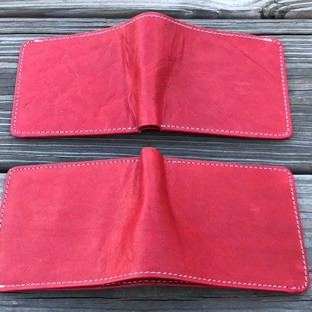 Christmas Wallet Lot of 2 Men Card Holder Red/Whit - Picture 4 of 8